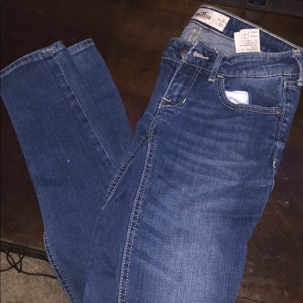 Hollister super skinny medium wash jeans